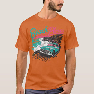 Camiseta Carro Antigo Passeando Ao Longo Da Costa presente