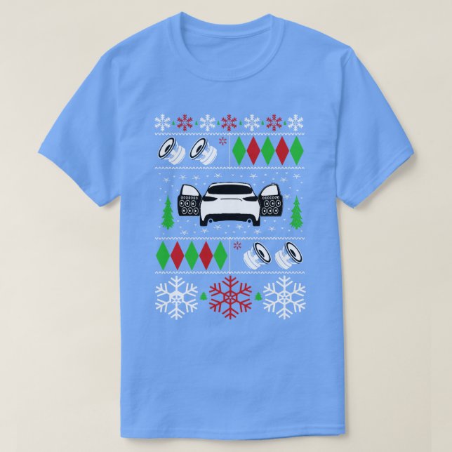 Camiseta Carro Áudio Feriado Natal Suado Férias Felizes Se (Frente do Design)