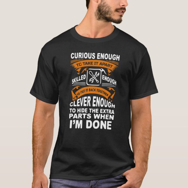 Camiseta Carro Automático Curioso E Inteligente, Engraçado, (Frente)