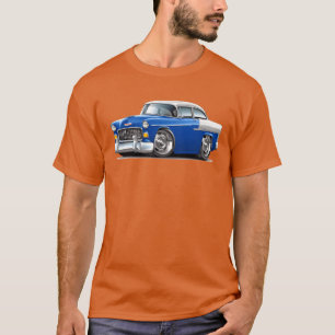 Camiseta Carro Azul Chevy Belair Vintage 1955