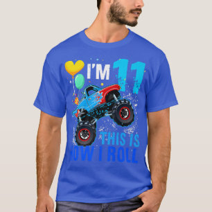 Camiseta Carro Blaze 11 de Corrida de Aniversário, Monstro 