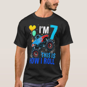 Camiseta Carro-Blaze 7 de Corrida de Aniversário, 7 Anos
