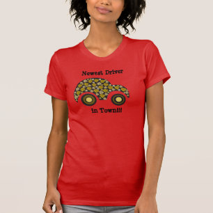 Camiseta Carro Bonito do Motorista Mais Novo da Ci