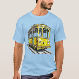 Camiseta Carro Cable Amarelo