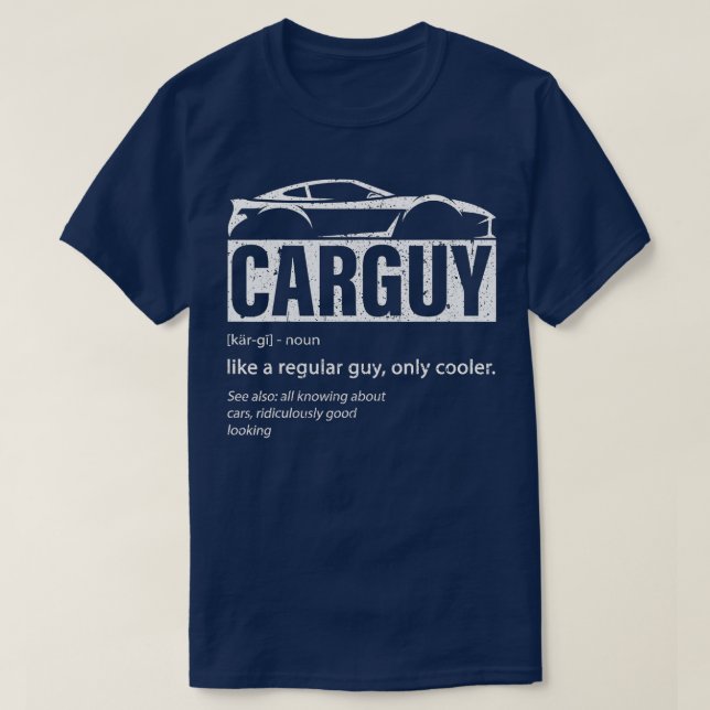 Camiseta Carro Cara Esporte Carro Sobre Cara Engraçado Defi (Frente do Design)