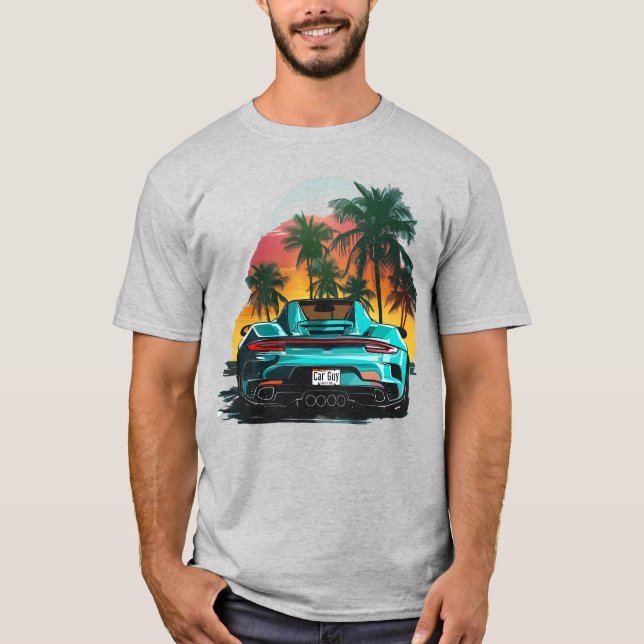 Camiseta Carro-Cara-Teen Turbo-Esporte Turbo Beach (Frente)