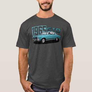 Camiseta Carro Clássico 1965 65 GTO Muscle Antigo Azul