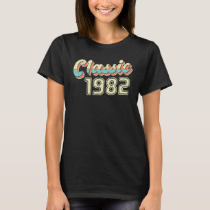 Camiseta Carro Clássico 1982 aniversário de 40 anos 40 Anos