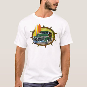 Camiseta Carro clássico arborizado velho