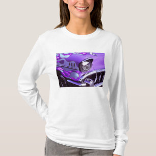 Camiseta Carro clássico: Chevrolet com capô em chamas