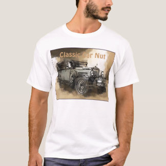 Camiseta Carro clássico, porca clássica do carro
