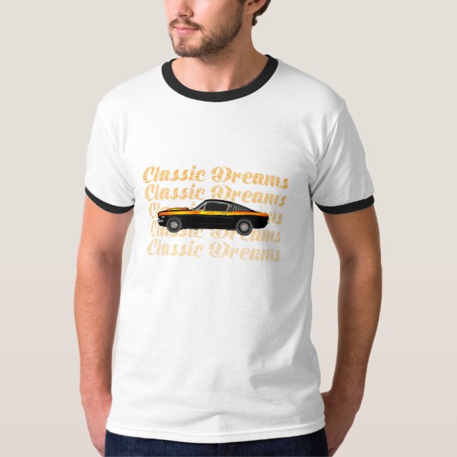 Camiseta Carro Clássico Sonhos Vintage (Frente)