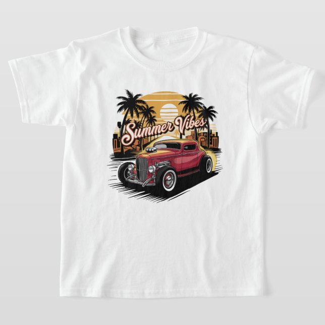 Camiseta Carro Clássico Vibrações de Verão (Postura )