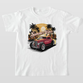 Camiseta Carro Clássico Vibrações de Verão