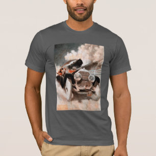 Camiseta Carro contra o trem por William Harnden adoptivo