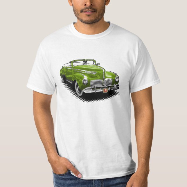 Camiseta Carro convertível verde de Hudson no t-shirt (Frente)
