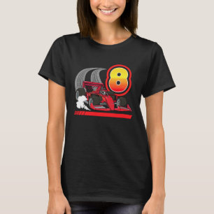 Camiseta Carro Corrente De Fórmula Com 8 Anos De Idade, Cor