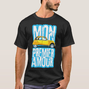 Camiseta Carro culto francês Pugilista de ossos Duck 2cv