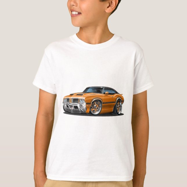 Camiseta Carro da laranja do cutelo 442 dos velhos (Frente)