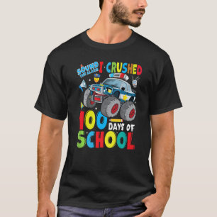 Camiseta Carro da Polícia de Monster 100 Dias de Ensino