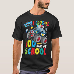 Camiseta Carro da Polícia de Monster 100 Dias de Ensino