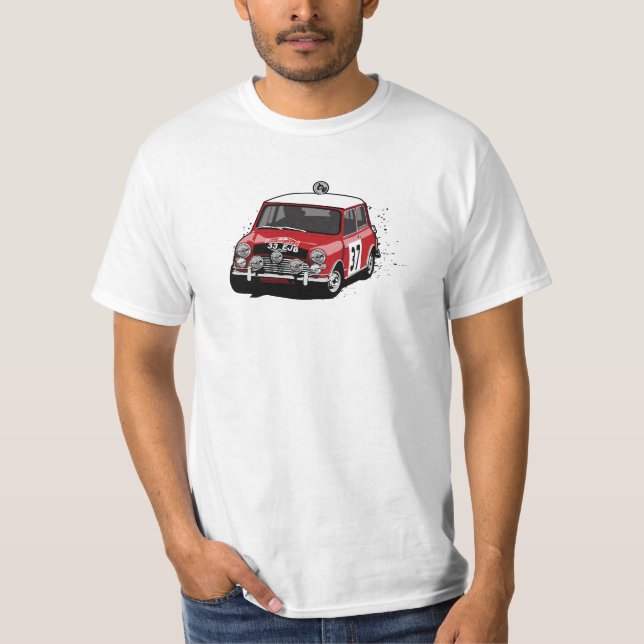 Camiseta Carro da reunião de Hopkirk Mini Cooper da (Frente)