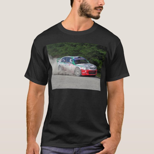 Camiseta Carro da reunião do acento WRC de Hyundai (Frente)