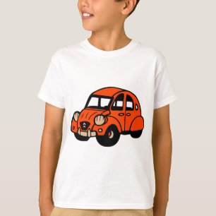 Camiseta carro de 2 franceses do vintage do cv