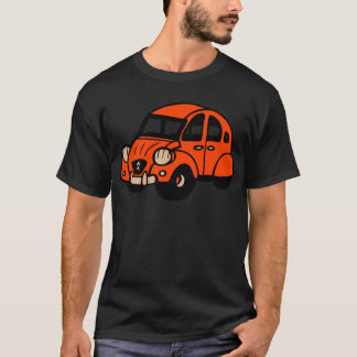 Camiseta carro de 2 franceses do vintage do cv