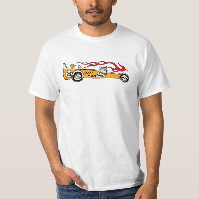 Camiseta Carro de Arrasto Retro Engraçado (Frente)