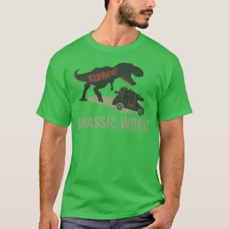 Camiseta Carro de Árvore Jurássico do Natal Mundial