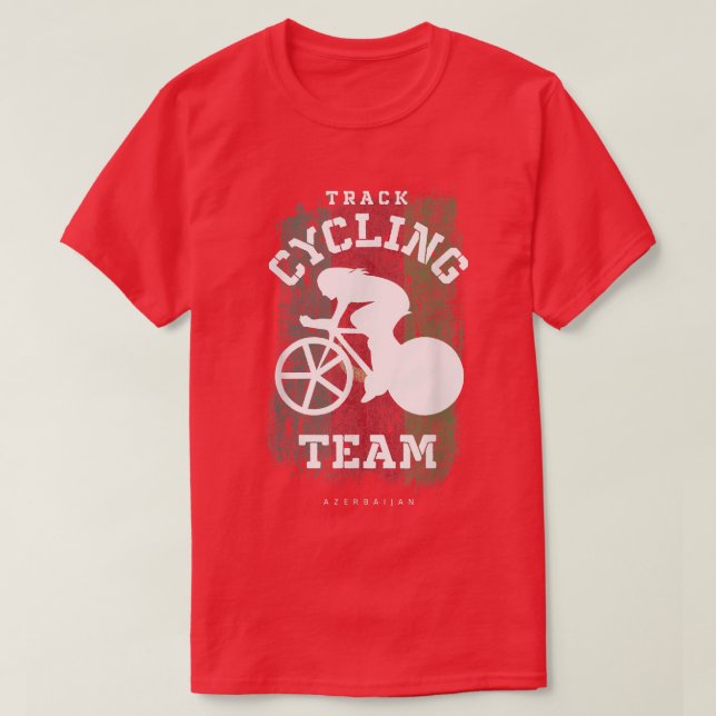 Camiseta Carro de bicicleta no Azerbaijão, velocidade da bi (Frente do Design)