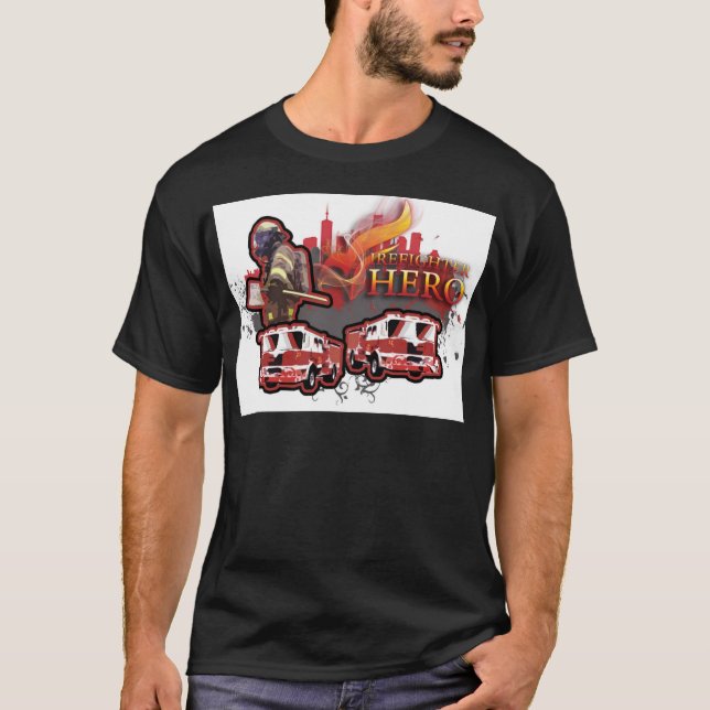 Camiseta Carro de bombeiros (Frente)
