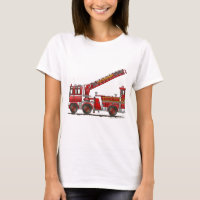 Carro de bombeiros de gancho e de escada