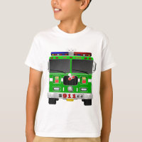 Carro de bombeiros do verde limão