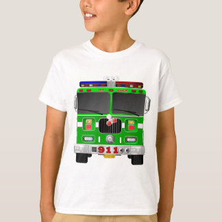 Camiseta Carro de bombeiros do verde limão