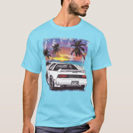 Camiseta Carro de Caras de Teen, na praia dos anos 80