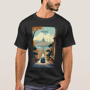 Camiseta Carro de Cavalo de Verão Retro Clássico Vintage It