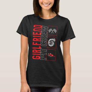 Camiseta Carro de Corrente de Corrida de Carros de Tripulaç
