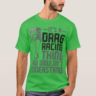 Camiseta Carro de Corrida de Arrasta Vintage Sua garota