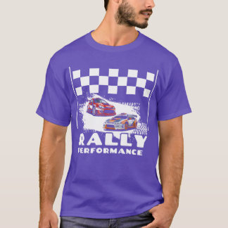 Camiseta Carro de corrida de automobilismo de desempenho de
