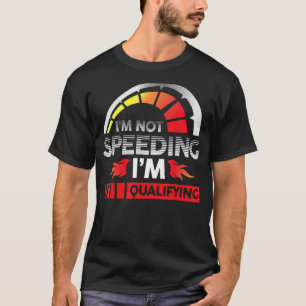 Camiseta Carro de Corrida de Corrida de Arrasto Eu não esto