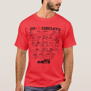Camiseta Carro de Corrida de Fórmula Circuitos de Fórmula R