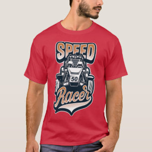 Camiseta Carro de Corrida de Velocidade