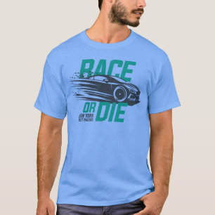 Camiseta carro de corrida engraçado vintage