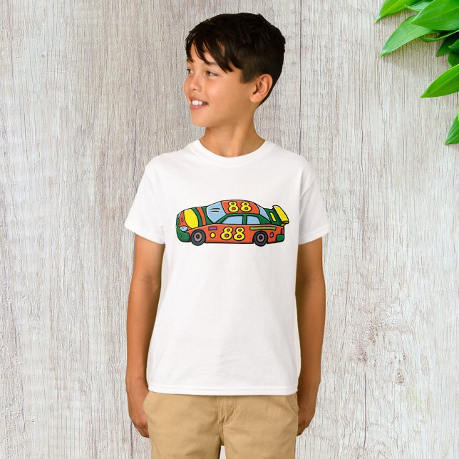 Camiseta Carro de Corrida Número 88 (Criador carregado)