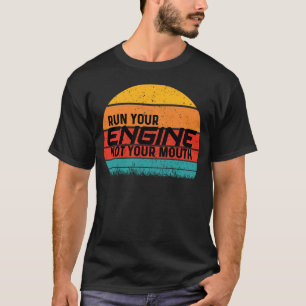 Camiseta Carro de corrida para carros esportivos mecânicos
