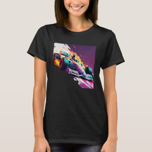 Camiseta Carro de corrida para ventoinha de esporte mecânic