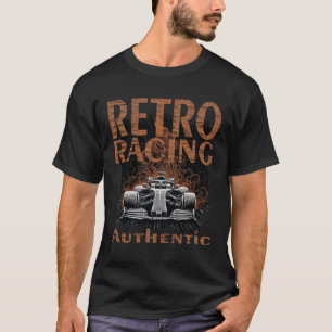 Camiseta Carro de corrida retrô autêntico