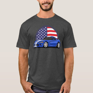 Camiseta CARRO DE CORRIDA VIPER V10 SRT10 RT10 EUA presente